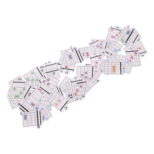 57pcs guitar chord cards for - chord,